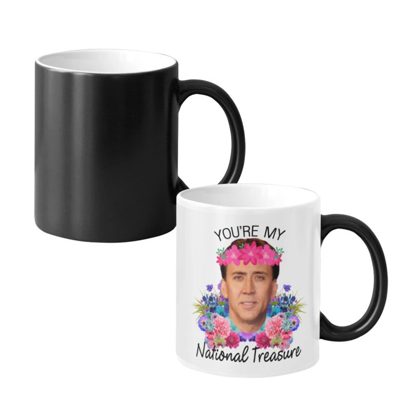 SCSF You're My National Treasure Morphing Coffee Mugs Heat Reveal Color Change Mug Christmas Mug For Men11 Ounces - Image 1